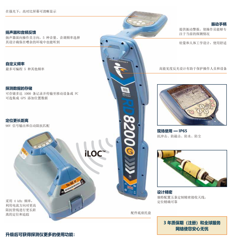 英國(guó)雷迪RD8200管線探測(cè)儀